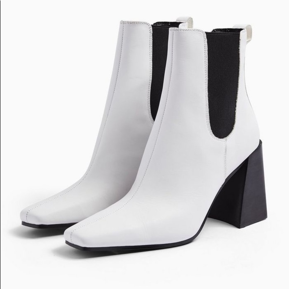 NWT Topshop Leather Chelsea Boots